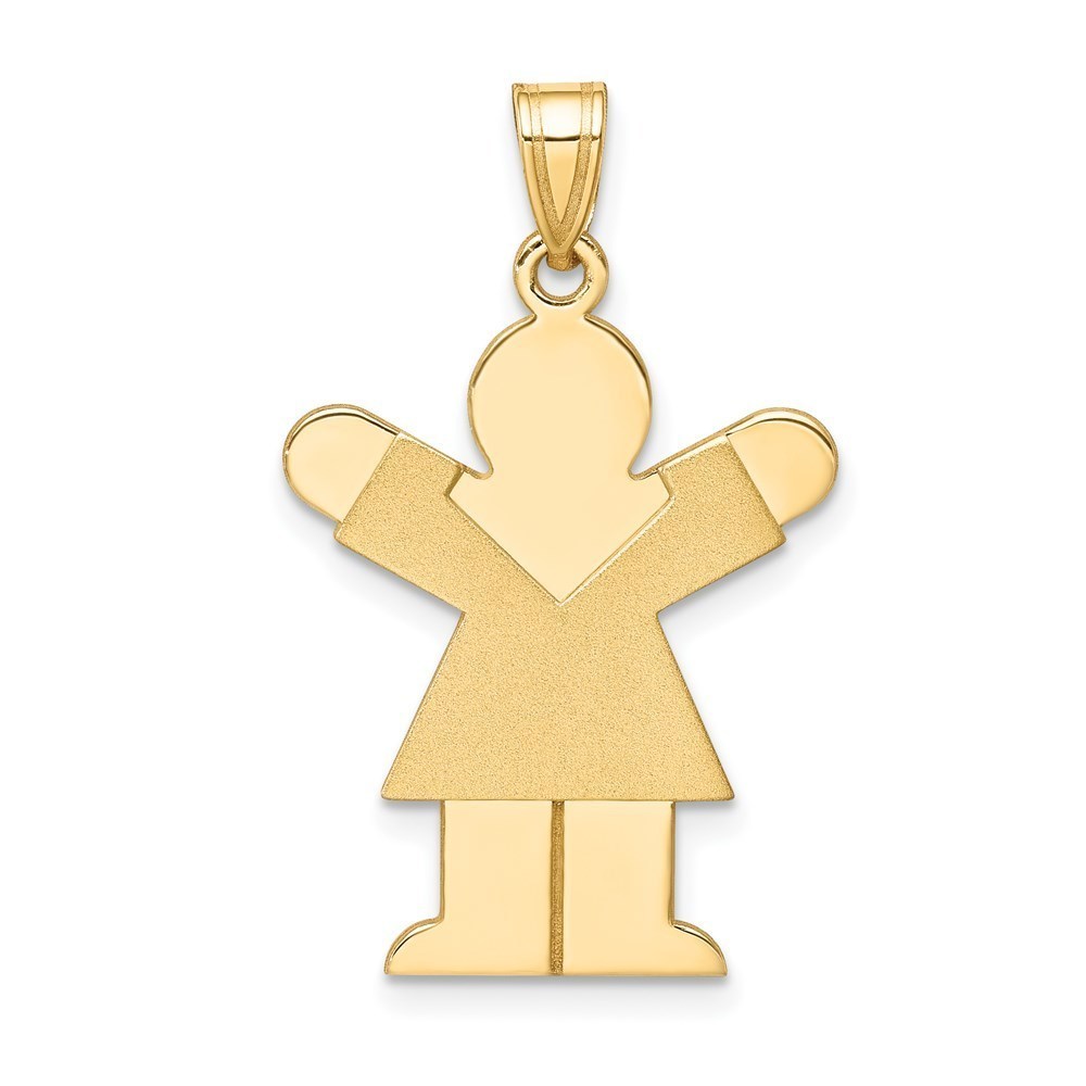 Million Charms 14k Yellow Gold Girl Charm